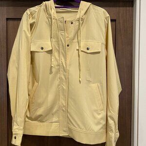 The Nines Summer Dreams Come True Yellow Button Up Down Shirt Jacket Coat